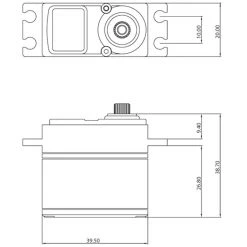 ProTek RC 130SS Standard Digital "Super Speed" Metal Gear Servo (High Voltage) -ProTek RC Sales ptk 130ss 3