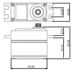 ProTek RC 160T Low Profile High Torque Metal Gear Servo High Voltage/Metal Case 9 ProTek RC 160T Low Profile High Torque Metal Gear Servo High Voltage/Metal Case -ProTek RC Sales ptk 160t 2