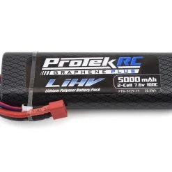 ProTek RC 2S 100C Si-Graphene + HV LiPo Stick Pack TCS Battery (7.6V/5000mAh) w/T-Style Connector (ROAR Approved)