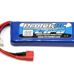 ProTek RC 2S LiPo 20C Battery (7.4V/2100mAh) (Receiver Battery) w/T-Style Connector