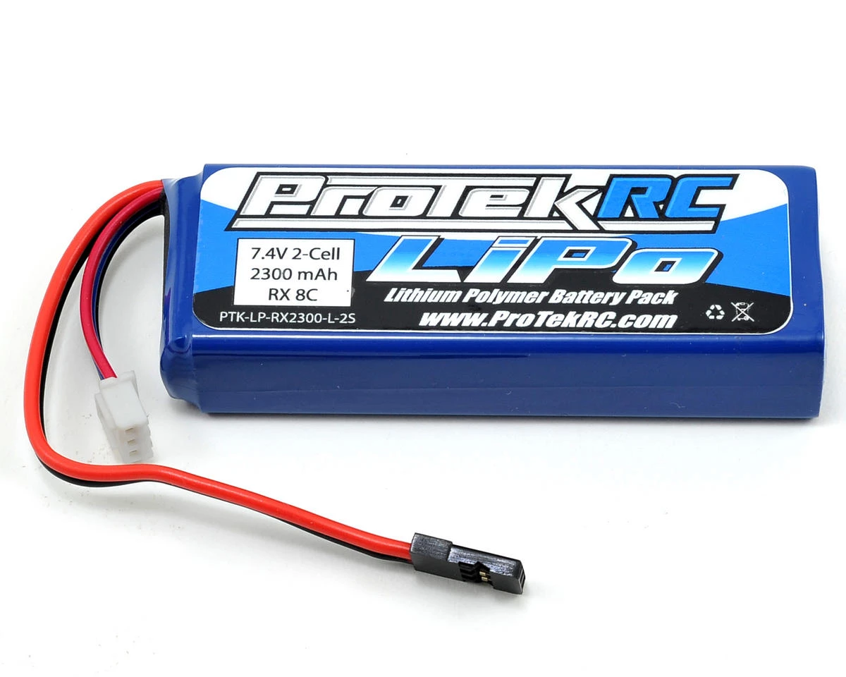 ProTek RC LiPo Receiver Battery Pack (7.4V/2300mAh) (Mugen/AE/8ight-X) (w/Balance Plug) 3 ProTek RC LiPo Receiver Battery Pack (7.4V/2300mAh) (Mugen/AE/8ight-X) (w/Balance Plug)