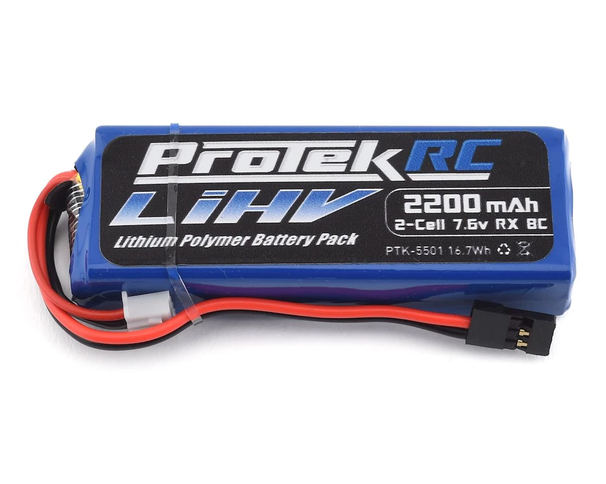 ProTek RC HV LiPo Receiver Battery Pack (Mugen/AE/8ight-X) (7.6V/2200mAh) (w/Balance Plug) 3 ProTek RC HV LiPo Receiver Battery Pack (Mugen/AE/8ight-X) (7.6V/2200mAh) (w/Balance Plug)