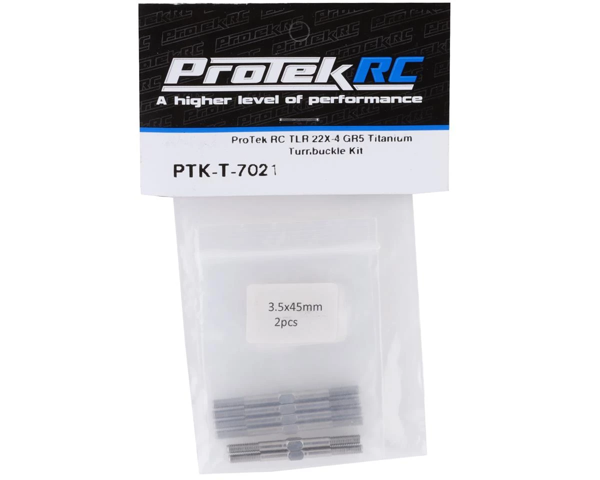 ProTek RC TLR 22X-4 "Grade 5" Titanium Turnbuckle Kit 4 ProTek RC TLR 22X-4 "Grade 5" Titanium Turnbuckle Kit - Image 2